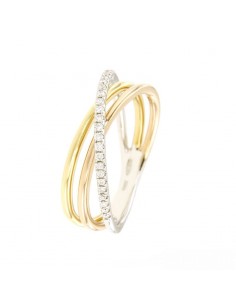 MD 124 Inel aur galben, roz...