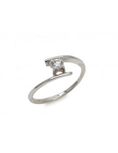 MD 028 Inel aur alb cu diamant