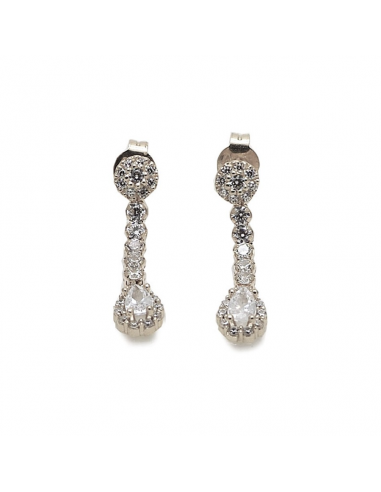 MC 298 Cercei de aur alb cu...