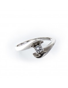 MD 065 Inel aur alb cu diamant 2