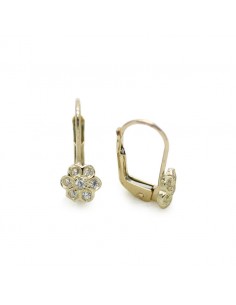 MC 1041 Cercei aur galben floricica